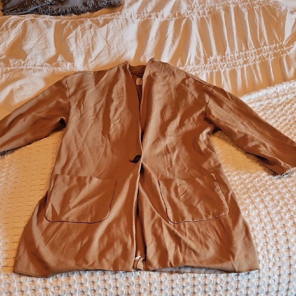 Old Navy Tan Cardigan/blazer Medium